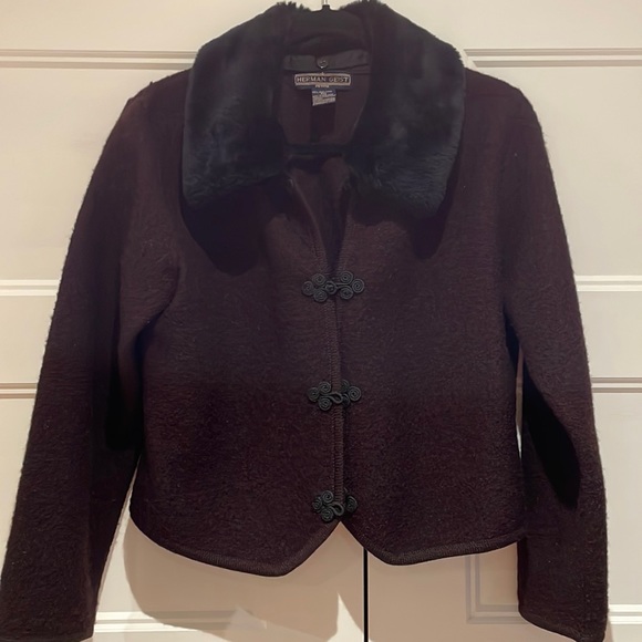 Herman Geist Petite Wool Cardigan - Picture 1 of 3